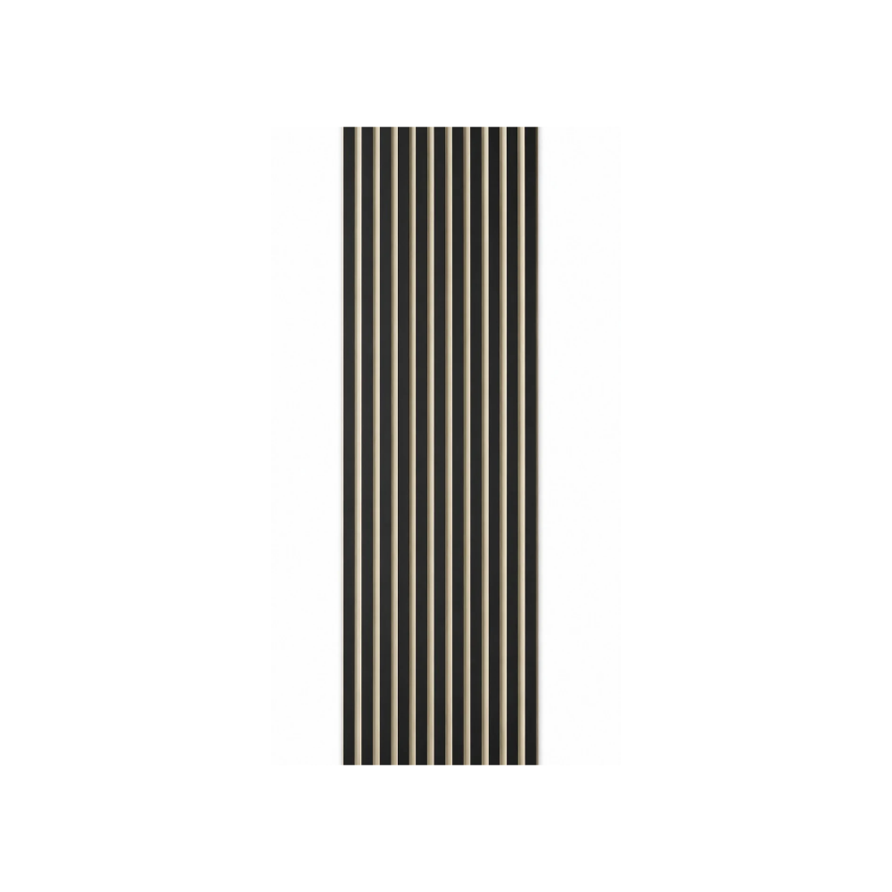 Premium Akustikpaneel Schwarz – Beiger Filz | 270 × 60