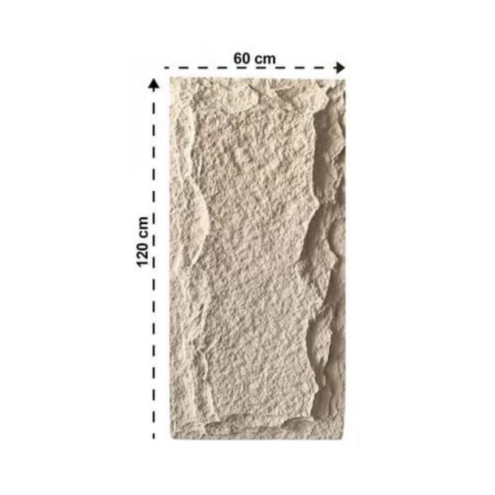 Rock Wandpaneel Sandstone Sandsteinoptik 60 x 120 cm 6 cm 1