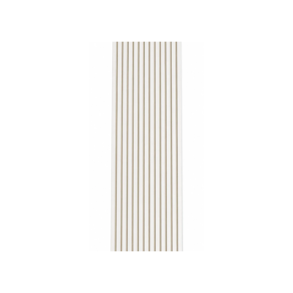 Premium Akustikpaneel Weiß – Beiger Filz | 270 × 60
