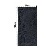Rock Wandpaneel Schwarz Steinoptik 60 x 120 cm 6 cm