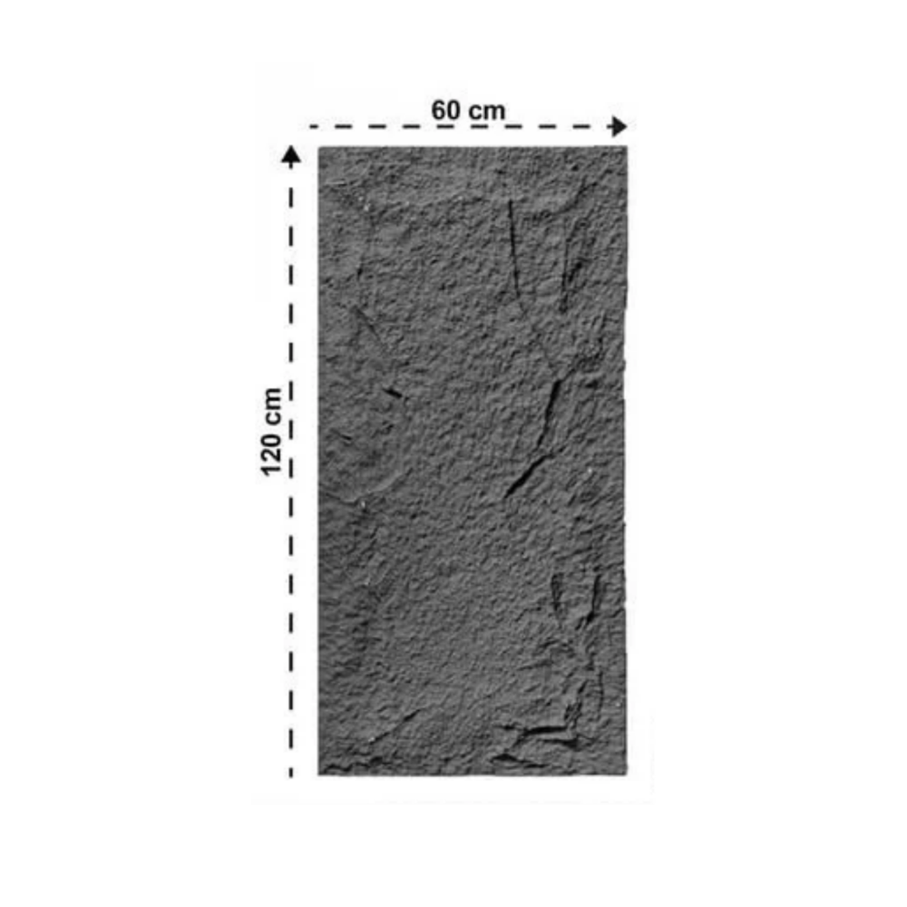Rock Wandpaneel Anthrazit Steinoptik 60 x 120 cm 6 cm 1