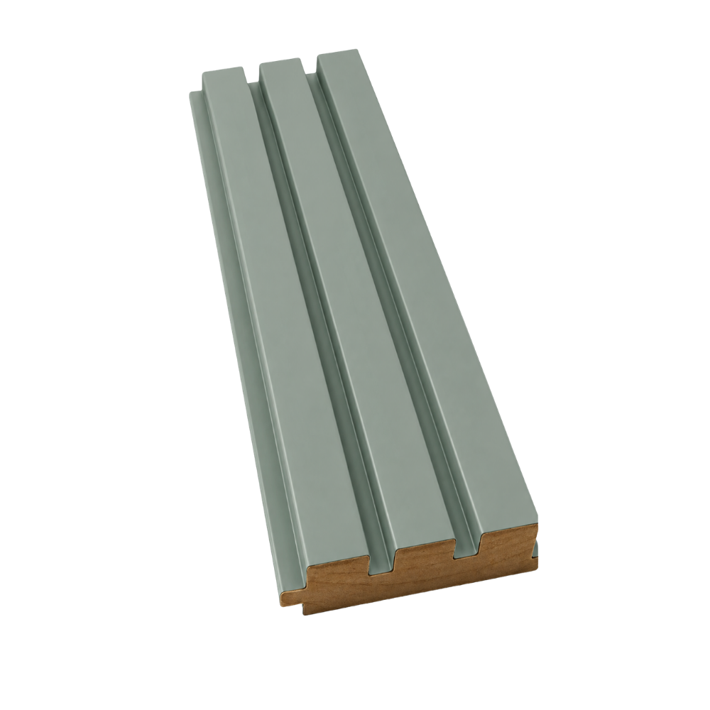 MDF Wandpaneel Nevada Sandbeige Lamellenoptik 18 x 124 mm 280 cm 1