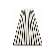 Premium Akustikpaneel White Moon – Schwarzer Filz | 270 × 60