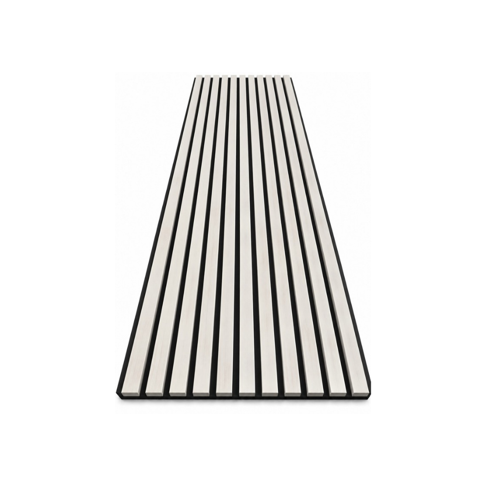 Premium Akustikpaneel White Moon – Schwarzer Filz | 270 × 60