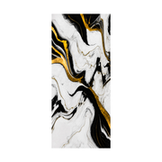 PVC-Wandpaneel - Schwarz Gold Weiß - Marmoroptik - 122 × 260 cm - 1017 1