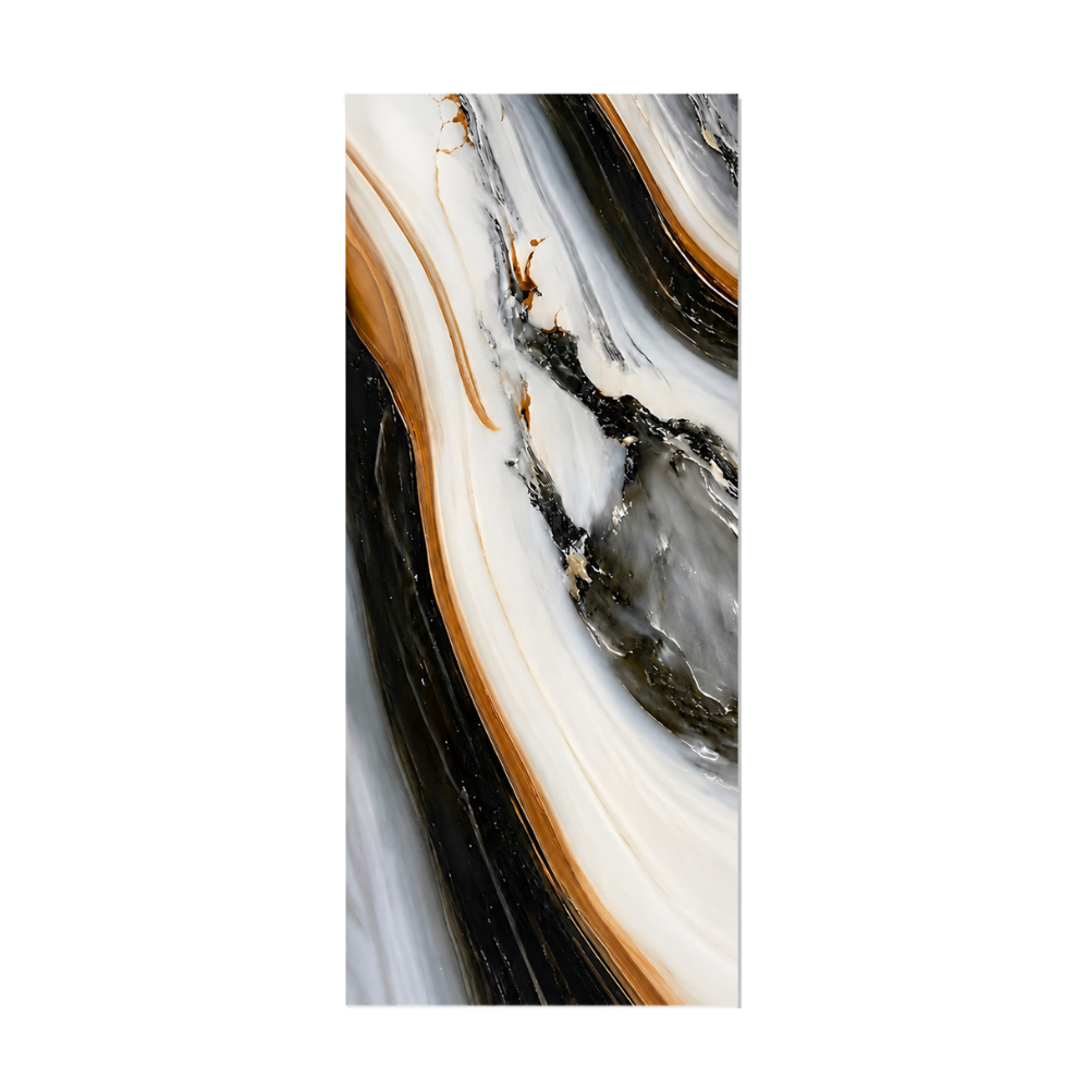 PVC-Wandpaneel - Rauchgrau Kupfer - Marmoroptik - 122 × 244 cm - 1019 1