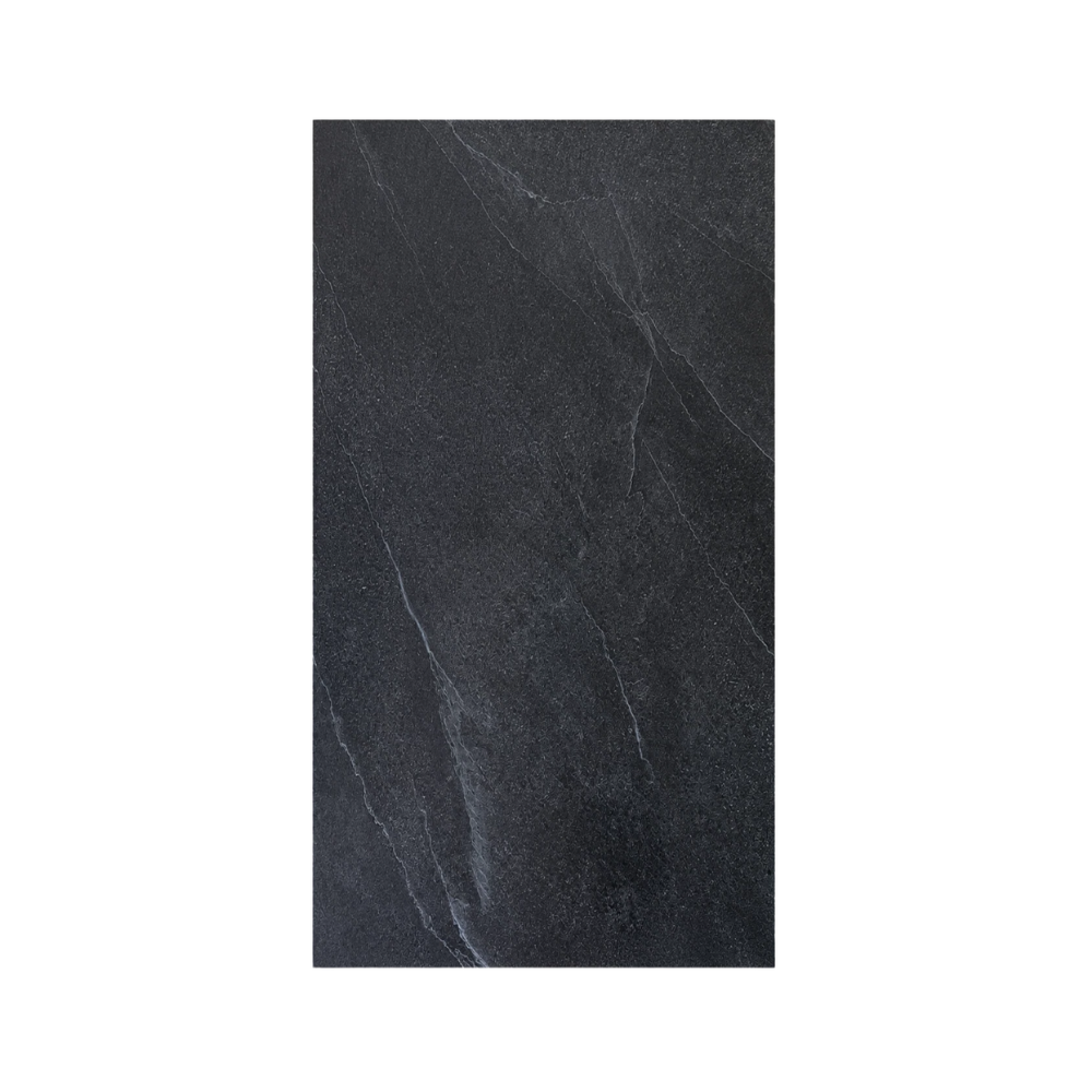 PVC-Wandpaneel - Graphit Steingrau - Marmoroptik - 122 × 260 cm - 103