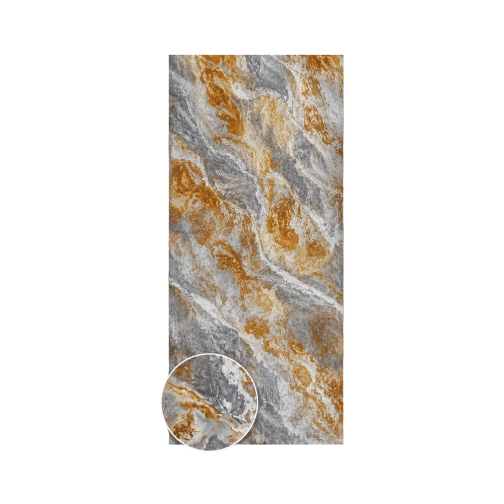 PVC-Wandpaneel - Bronze Grau Marmor - Marmoroptik - 122 × 260 cm - 1026 1