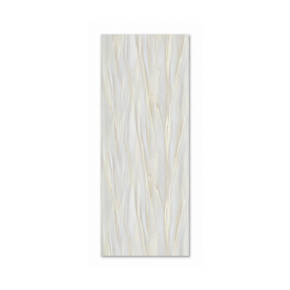 PVC-Wandpaneel - Perlmutt Elfenbein Onyx - Marmoroptik - 122 × 260 cm - 1035 1