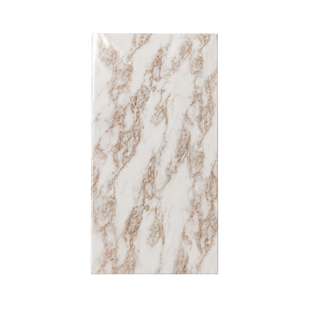 PVC-Wandpaneel - Calacatta Roségold - Marmoroptik - 122 × 260 cm - 1049 1