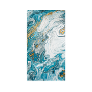 PVC-Wandpaneel - Aqua Gold Marmor - Marmoroptik - 122 × 260 cm - 1023