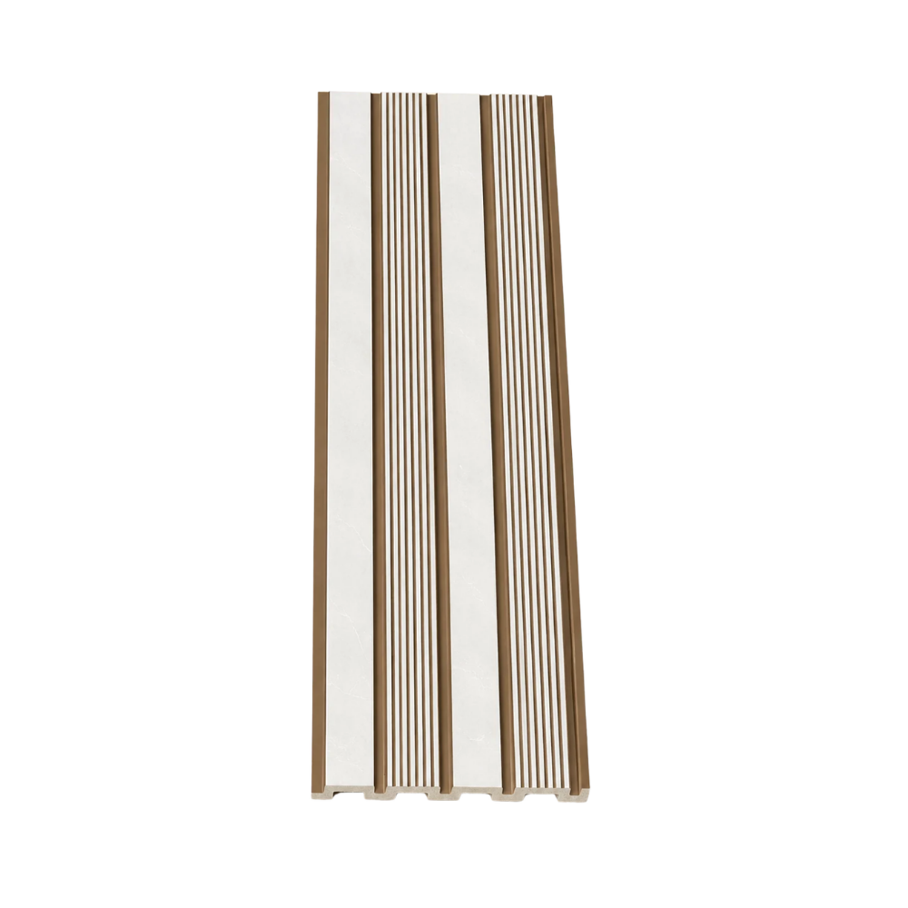 PS Wandpaneel Weiß Bronze Lamelle 275 cm x 12 cm - AM1302-67 1