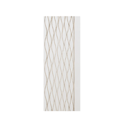PS Wandpaneel Weiß Wellenlinie 275 cm x 12 cm - AM1022-4 1