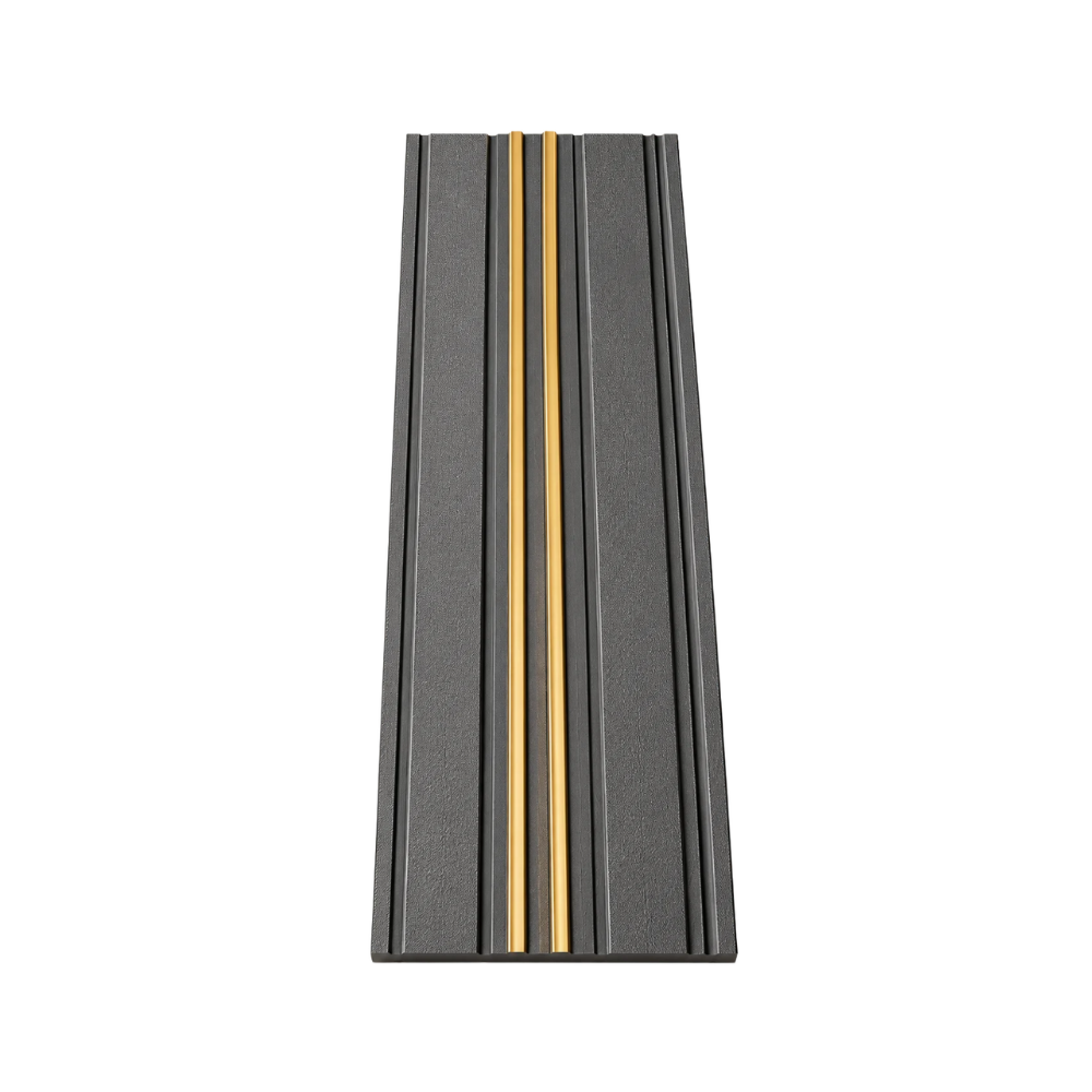 PS Wandpaneel Anthrazit Goldlinie 275 cm x 12 cm - AM1202-39 1