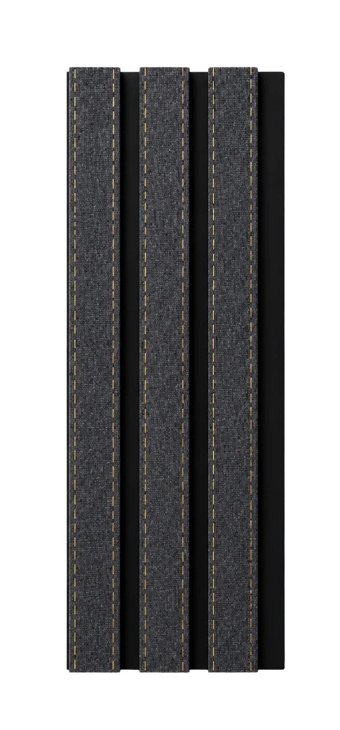 PS Wandpaneel Dunkelgrau Schwarzlinie 275 cm x 12 cm - AM1315-34