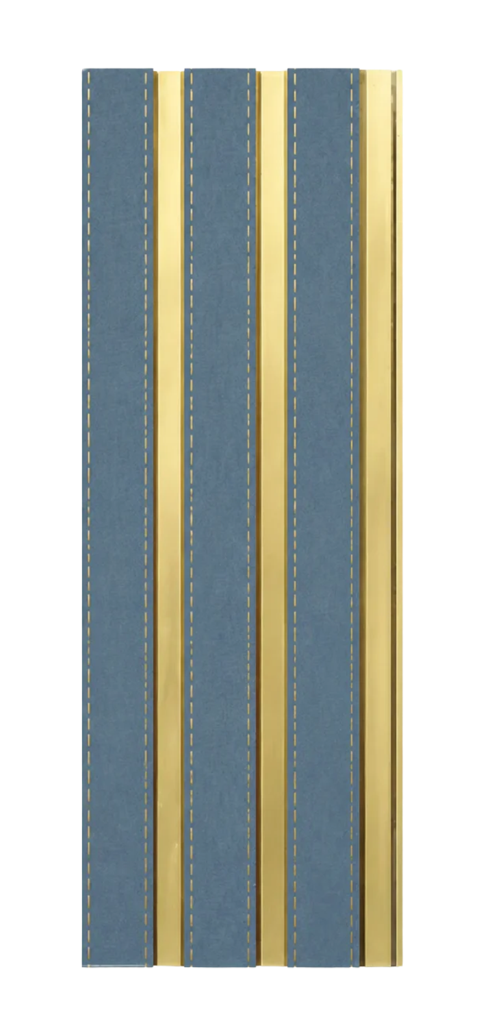 PS Wandpaneel Blau Goldlinie 275 cm x 12 cm - AM1315-33