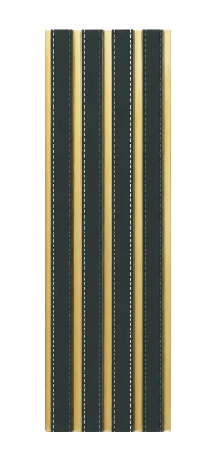 PS Wandpaneel Schwarz Goldlinie 275 cm x 12 cm - AM1315-32