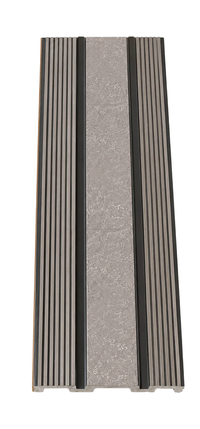 PS Wandpaneel Graphit Steinlamelle 275 cm x 12 cm - AM1302-40