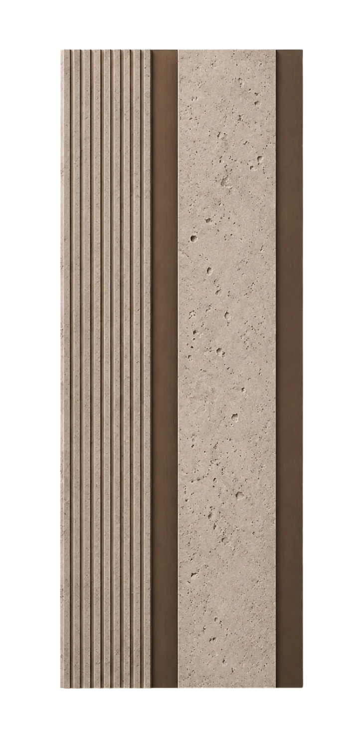 PS Wandpaneel Dunkelgraphit Linienoptik 275 cm x 12 cm - AM1302-9