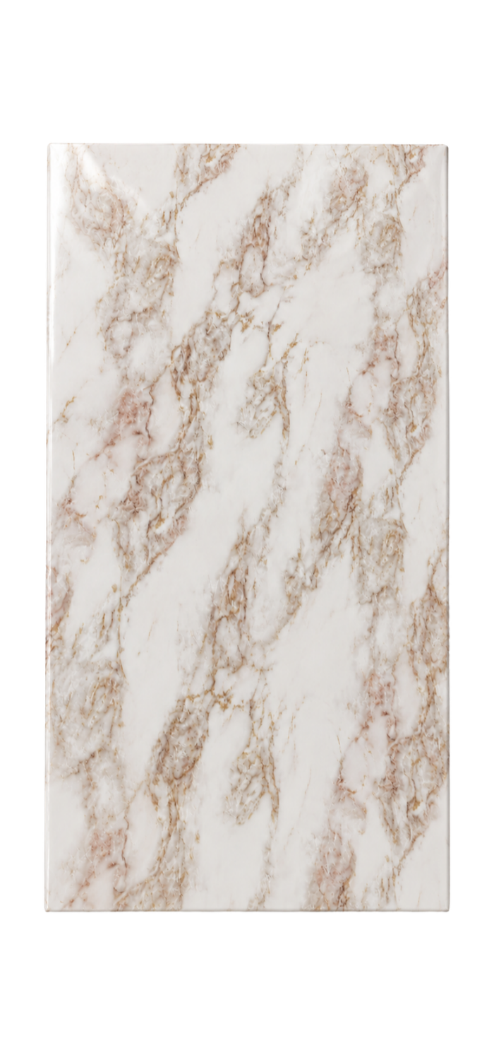 PVC-Wandpaneel - Calacatta Roségold - Marmoroptik - 122 × 260 cm - 1049