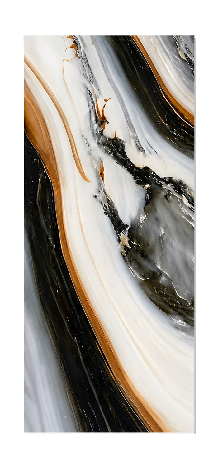 PVC-Wandpaneel - Rauchgrau Kupfer - Marmoroptik - 122 × 244 cm - 1019 1