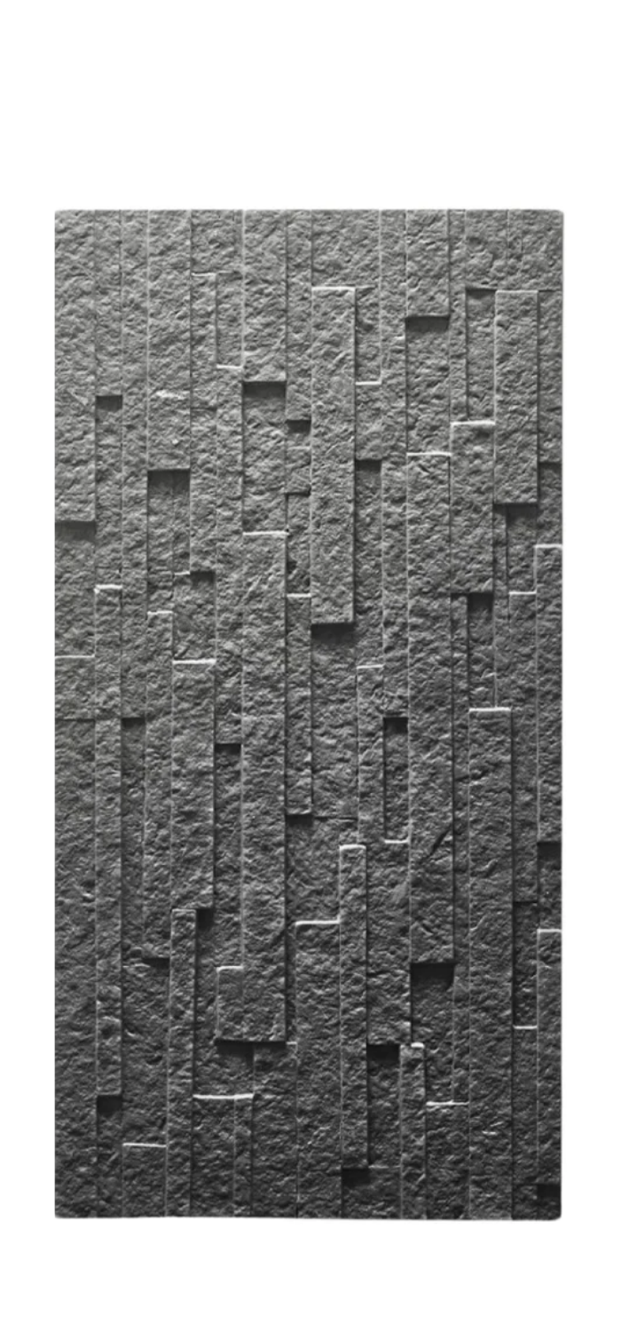 Rock Wandpaneel Kapadokya Anthrazit Schichtsteinoptik 60 x 120 cm 4 cm 1