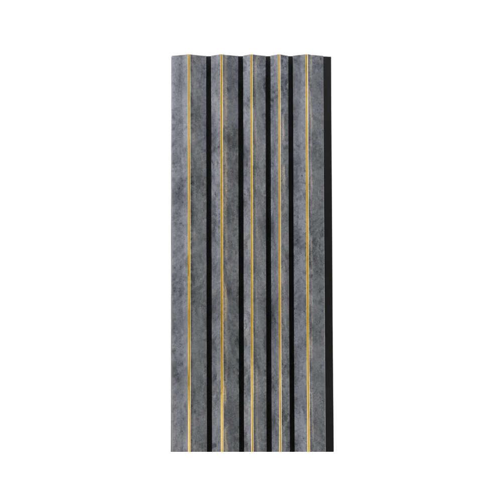 PS Wandpaneel Anthrazit Gold Wellenprofil 275 cm x 12 cm - AM2201-1 1