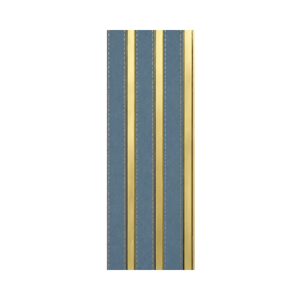 PS Wandpaneel Blau Goldlinie 275 cm x 12 cm - AM1315-33