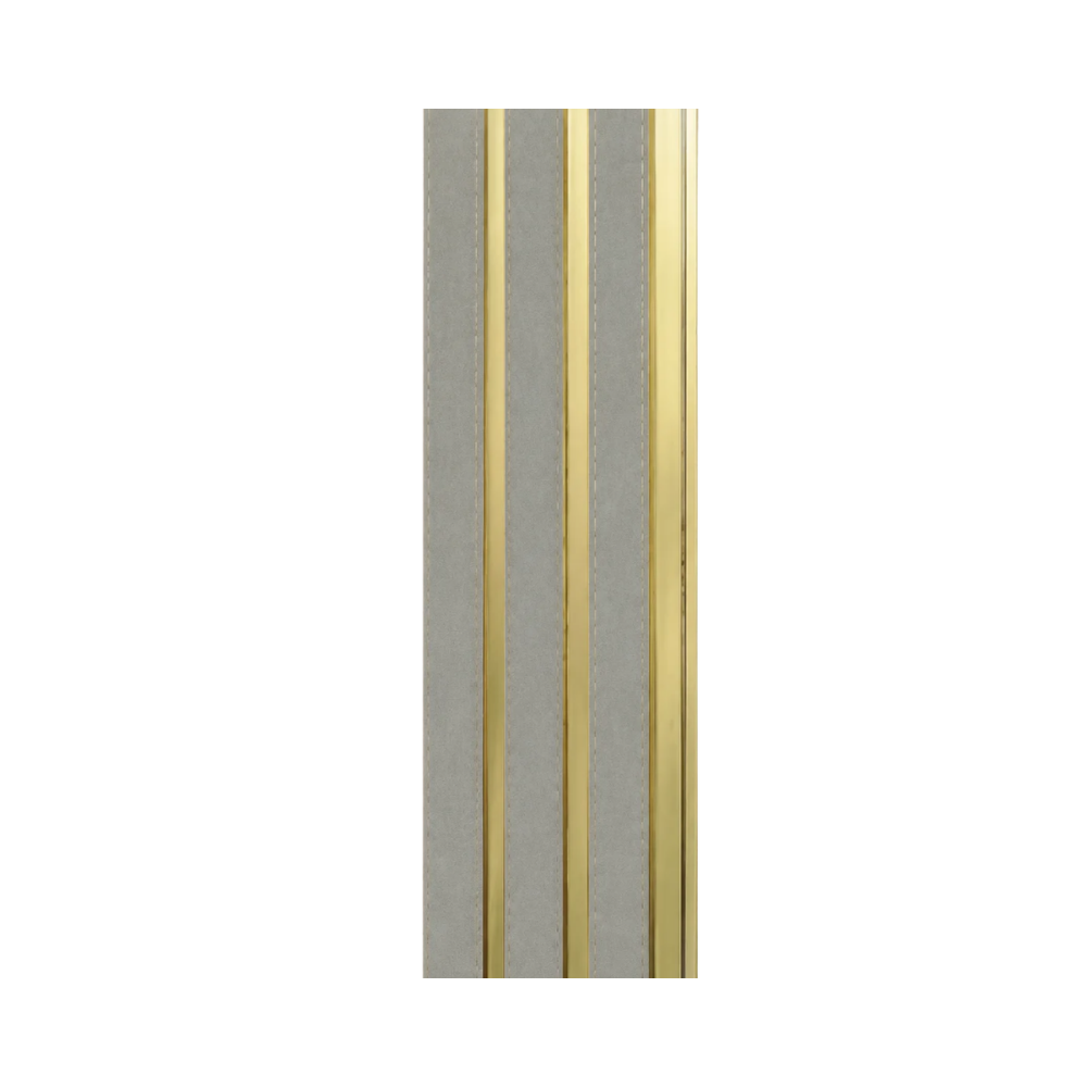 PS Wandpaneel Silbergrau Goldlinie 275 cm x 12 cm - AM1315-31 1