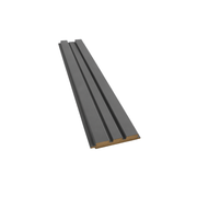 MDF Wandpaneel Nevada Anthrazit Lamellenoptik 18 x 124 mm 280 cm 1