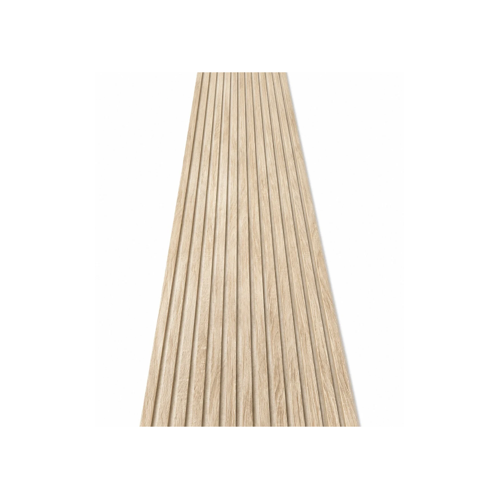 Premium Akustikpaneel Natur Hell – Echtholzoptik | Beiger Filz | 270 × 60