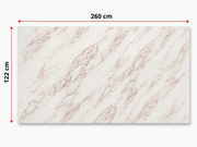 PVC-Wandpaneel - Weiß Roségold - Marmoroptik - 122 × 260 cm - 1022