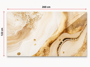 PVC-Wandpaneel - Champagner Gold Creme - Marmoroptik - 122 × 260 cm - 1024