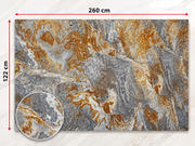 PVC-Wandpaneel - Bronze Grau Marmor - Marmoroptik - 122 × 260 cm - 1026