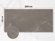 PVC-Wandpaneel - Grau Steinader - Marmoroptik - 122 × 260 cm - 1031