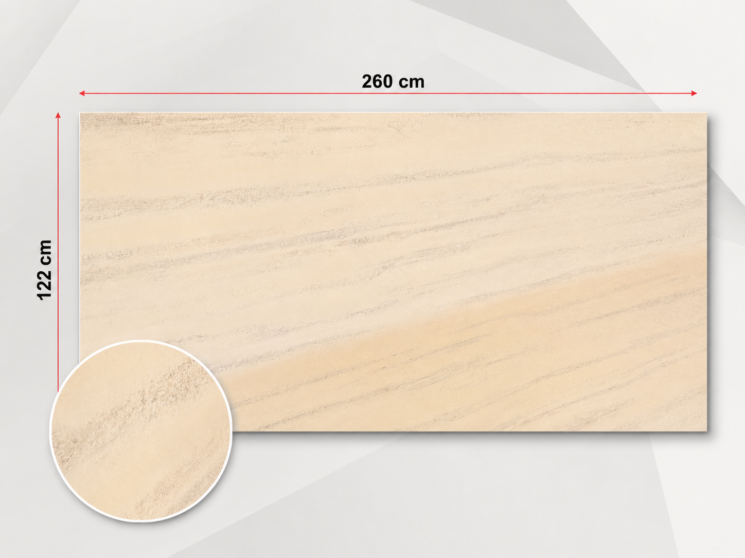 PVC-Wandpaneel - Creme Silberader - Marmoroptik - 122 × 260 cm - 1032