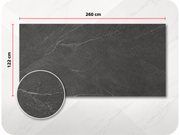PVC-Wandpaneel - Anthrazit Schiefergrau - Marmoroptik - 122 × 260 cm - 1033