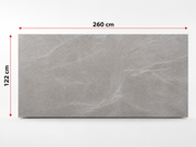 PVC-Wandpaneel - Grigio Steingrau - Marmoroptik - 122 × 260 cm - 1037