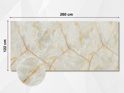 PVC-Wandpaneel - Onyx Gold Creme - Marmoroptik - 122 × 260 cm - 1046