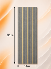PS Wandpaneel Weiße Linienoptik 275 cm x 11,8 cm - AM1181-14