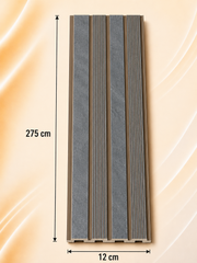 PS Wandpaneel Grau Bronze Lamelle 275 cm x 12 cm - AM1302-68