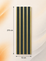 PS Wandpaneel Schwarz Goldlinie 275 cm x 12 cm - AM1315-32