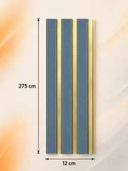PS Wandpaneel Blau Goldlinie 275 cm x 12 cm - AM1315-33