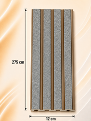 PS Wandpaneel Steingrau Bronze 275 cm x 12 cm - AM1315-52