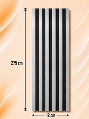 PS Wandpaneel Schwarz Streifenlinie 275 cm x 12 cm - AM1316-13