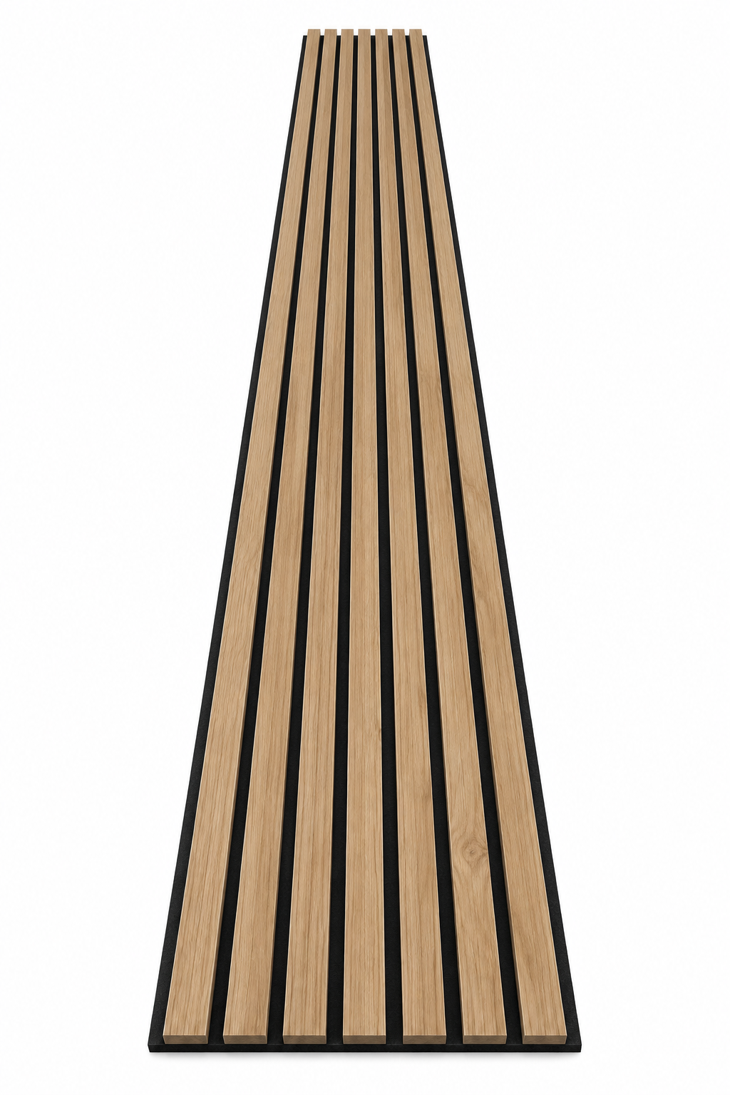 Premium Akustikpaneel Natura Oak – Schwarzer Filz | 270 × 60 ×