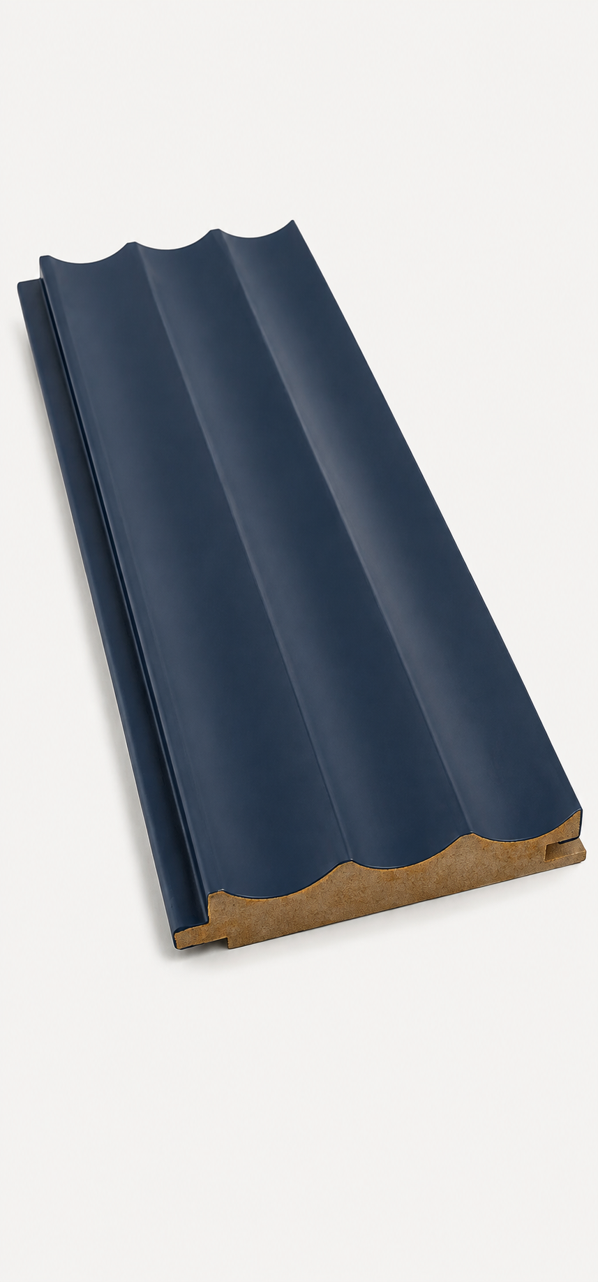 MDF Wandpaneel Royal Marineblau Lamellenoptik 16 x 115 mm 280 cm