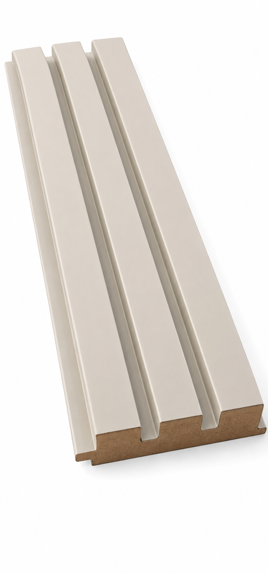 MDF Wandpaneel Nevada Sandbeige Lamellenoptik 18 x 124 mm 280 cm
