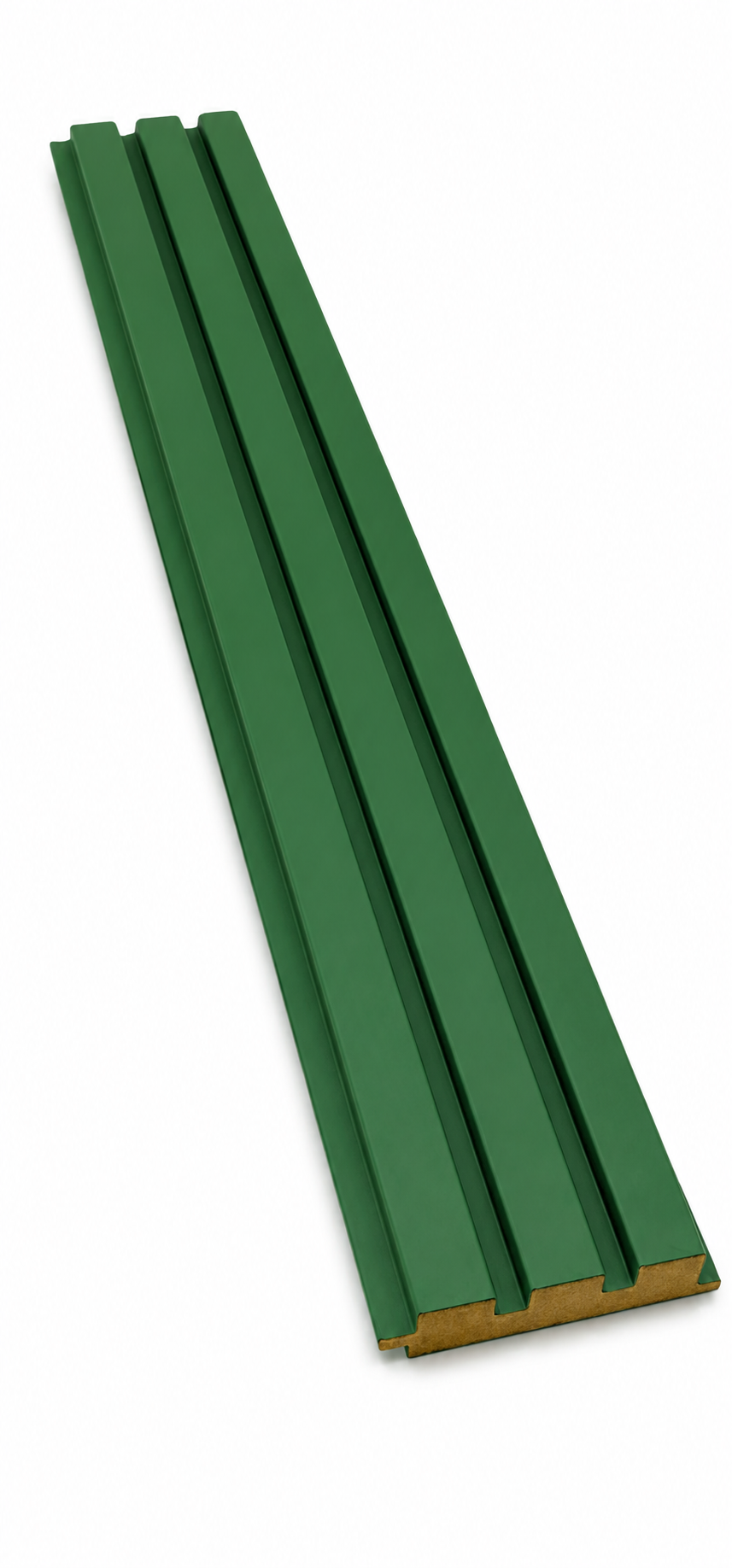 MDF Wandpaneel Nevada Grün Lamellenoptik 18 x 124 mm 280 cm