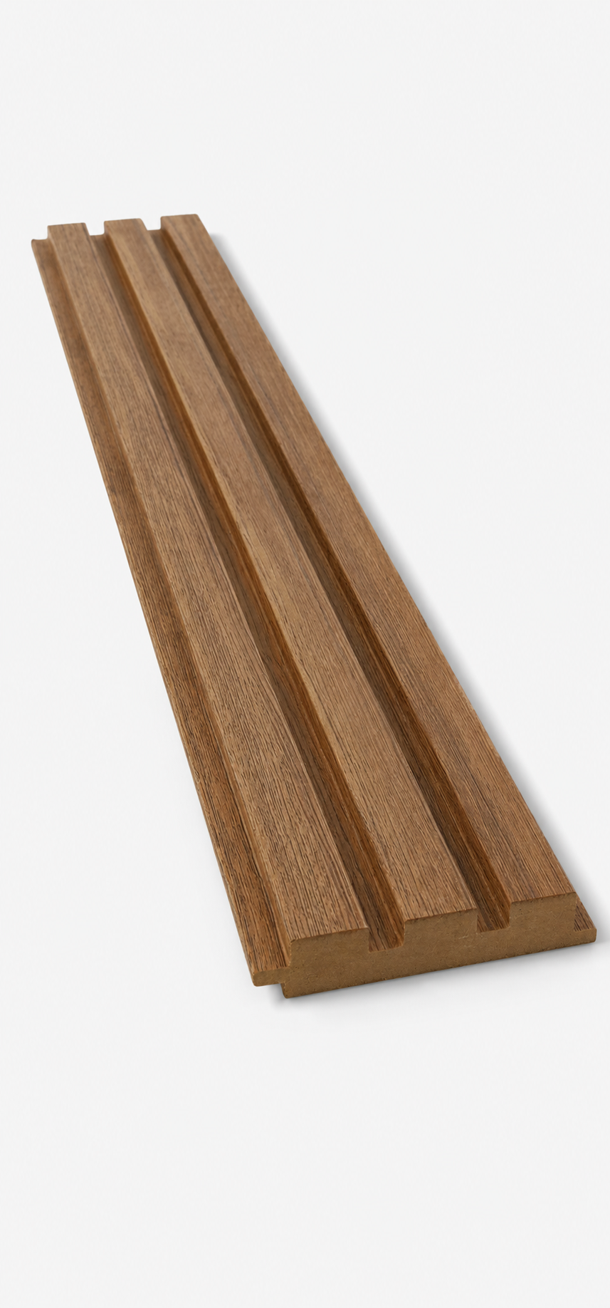 MDF Wandpaneel Nevada Honigteak Lamellenoptik 18 x 124 mm 280 cm 1